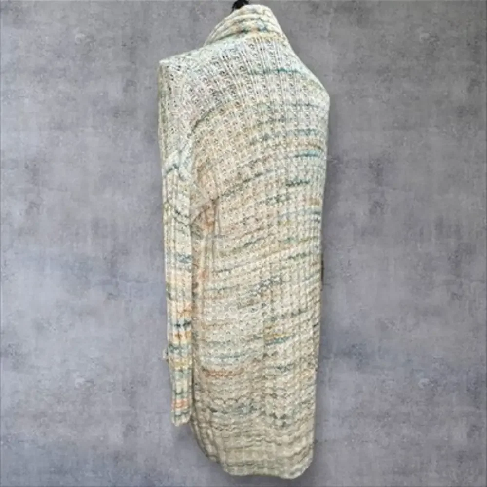 Anthropologie Space-Dyed‎ Multicolored Longline Cardigan Size XS X-Small - Picture 6 of 16